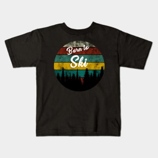 Born to ski Kids T-Shirt